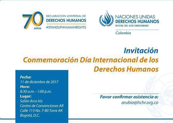 Celebración día DDHH 2017