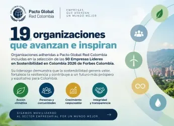 19 ORGANIZACIONES ADHERIDAS A PACTO GLOBAL RED COLOMBIA HACEN...