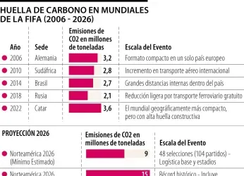 Se proyecta que la Copa Mundial de Fútbol será la más contaminante...