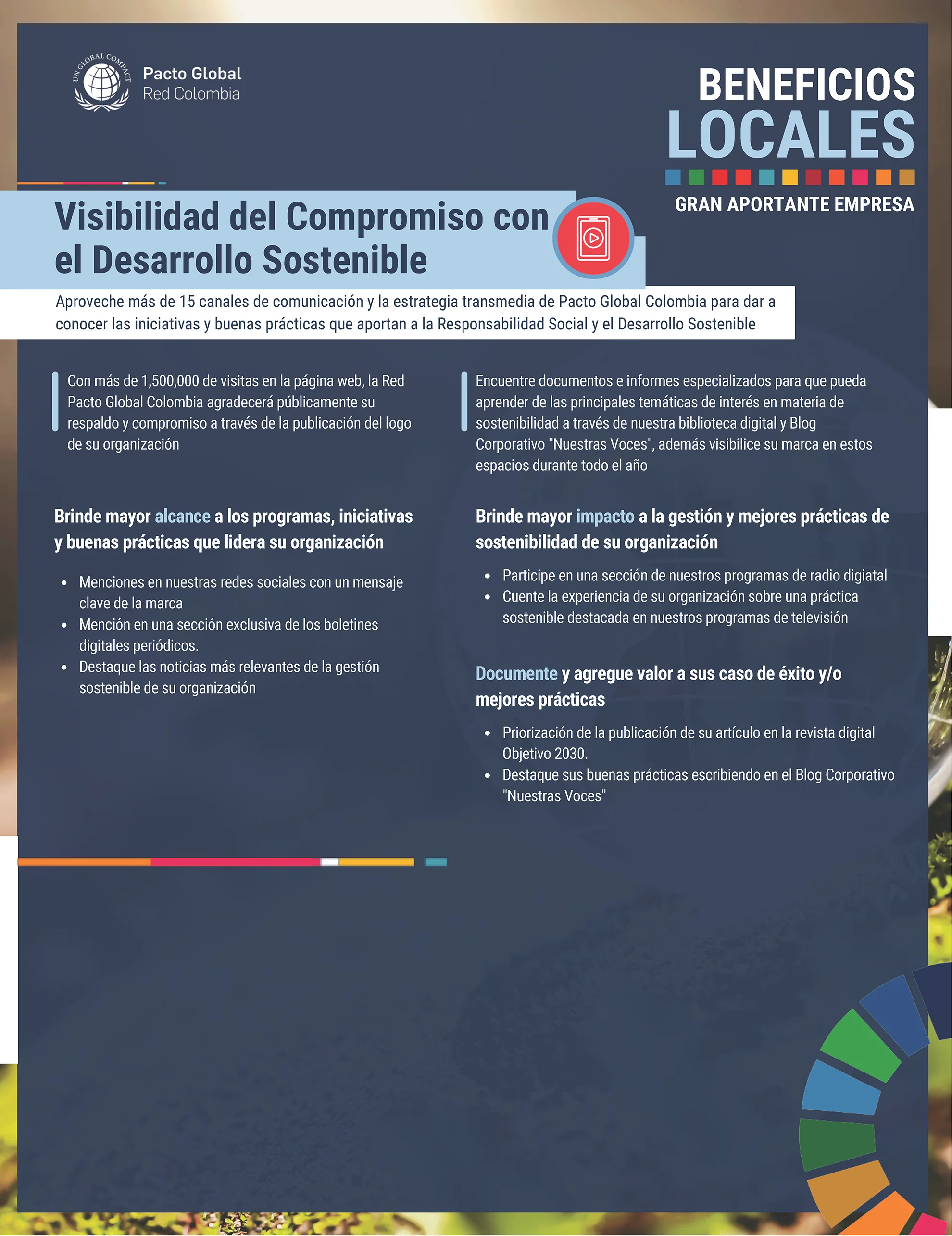 PROPUESTA DE VALOR PACTO GLOBAL RED COLOMBIA