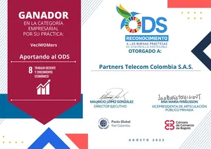 Partners Telecom Colombia S.A.S. ODS 8