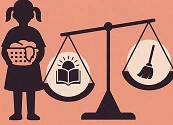 Niñas realizan tres veces más trabajo doméstico no remunerado que los niños